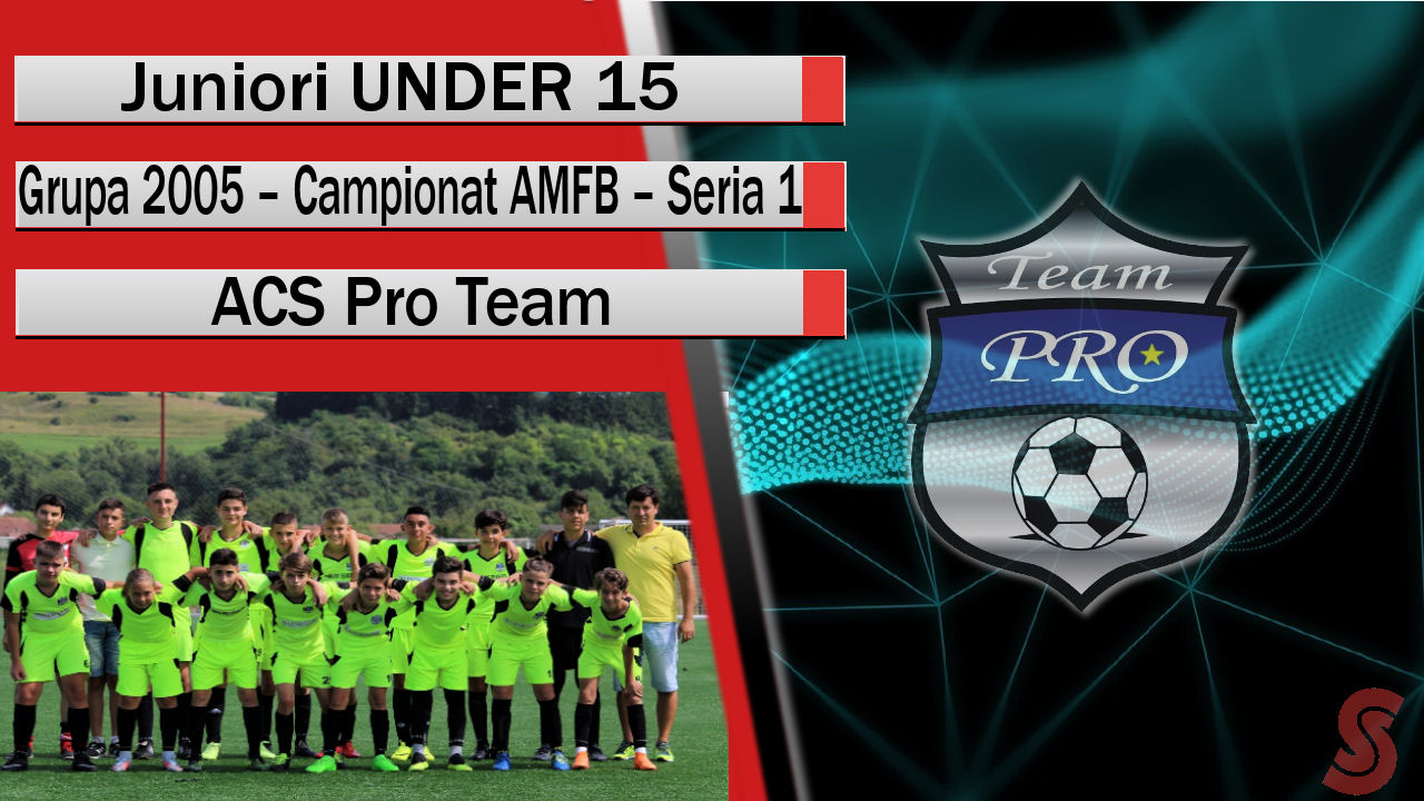 ACS Pro Team – Juniori U15 – În fața unor noi provocări!
